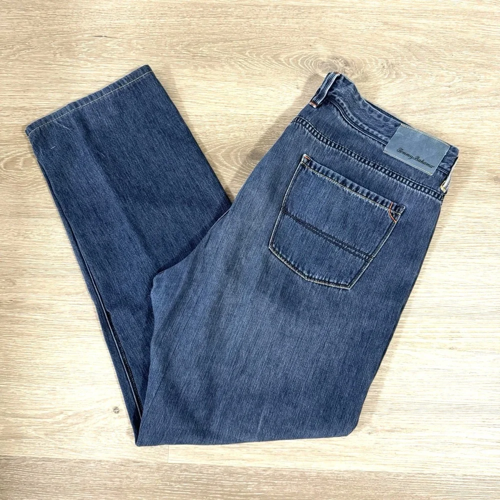 Tommy Bahama Blue Standard‎ Straight Leg Denim Jeans Men's 40x32